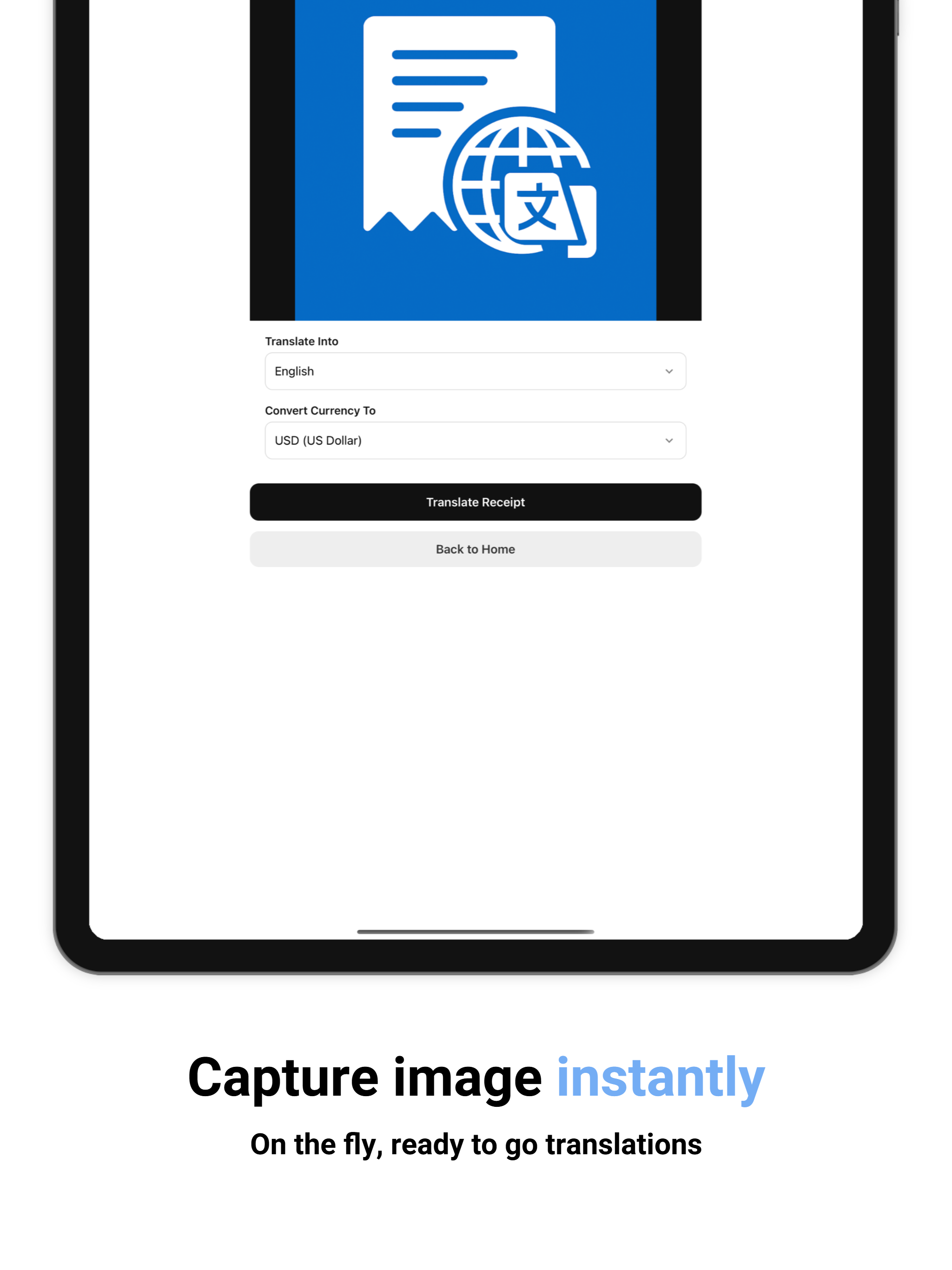 AI Receipt & Invoice Translate