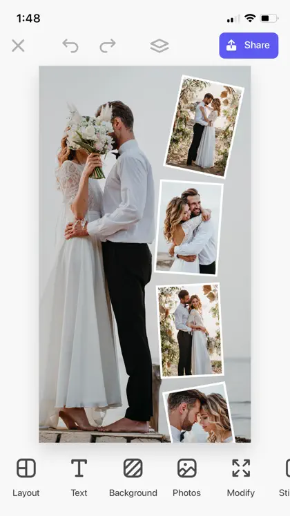 Screenshot 5 di 6 di Layout - Photo Collage Maker