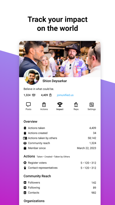 Unified - Activism Made Social Screenshot
