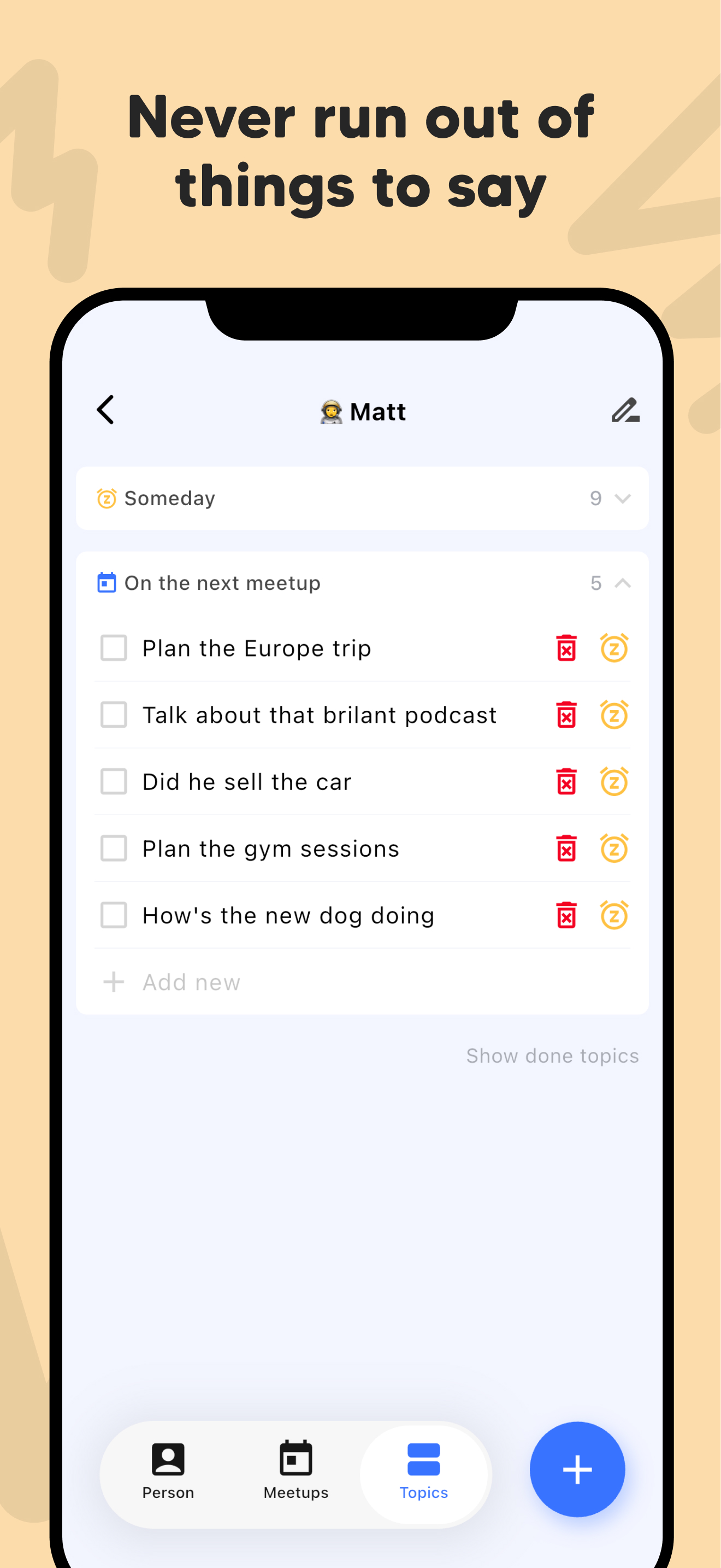 Friendo - Friend Notes & Plan screenshot 4