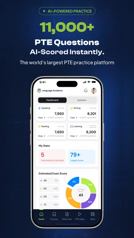 PTE Practice & AI Mock Tests screenshot 6 of 7