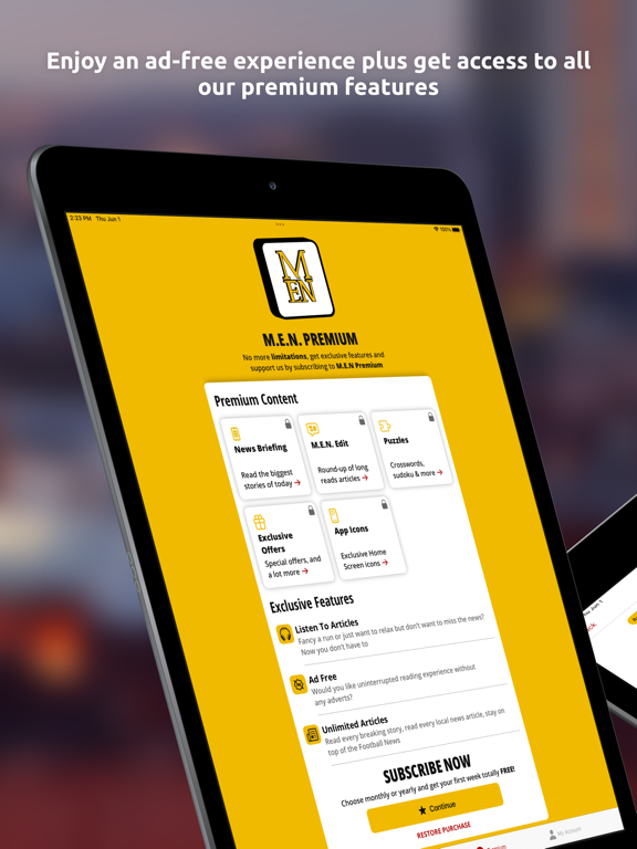 Manchester Evening News iPad screenshot 4 - News app