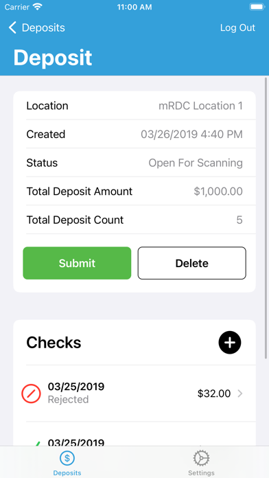 PCSB Bank Deposit XPress Screenshot