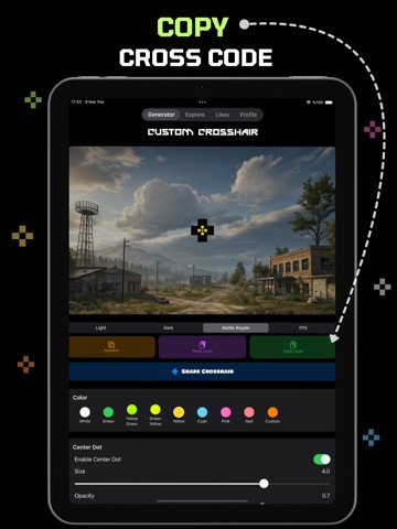 Custom Crosshair iPad screenshot
