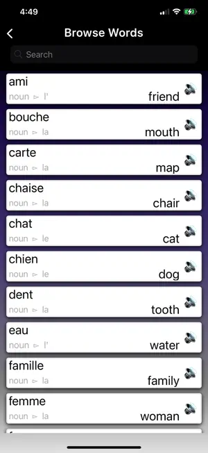 Learn French Words Flashcards screenshot 4