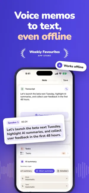 Voice Memo & Recorder: Voicely screenshot 1