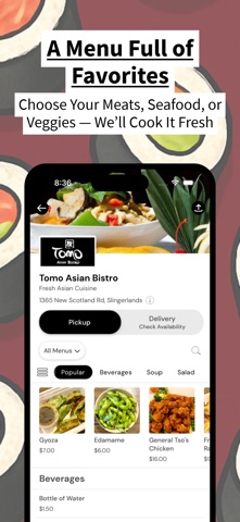 Tomo Asian Bistro iPhone screenshot