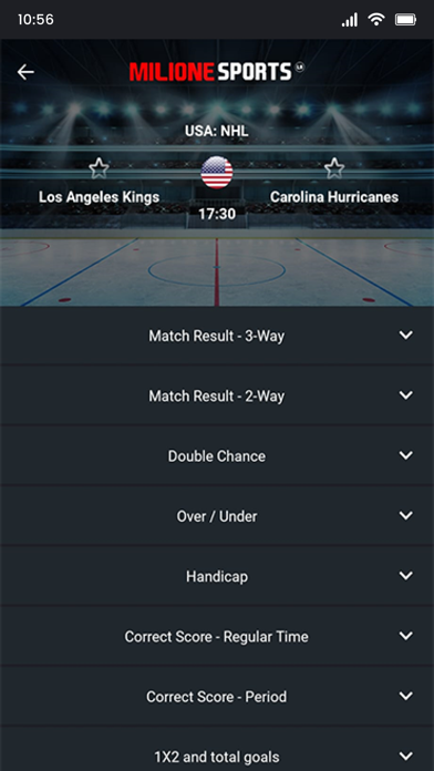 Milione Sports Screenshot