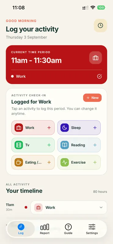 Easy Time Tracker: One Tap screenshot 1 of 5