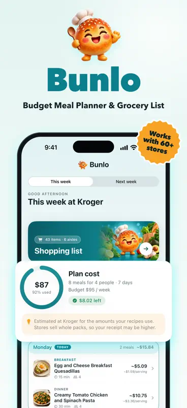 Bunlo: Meal Planner screenshot 2 of 5