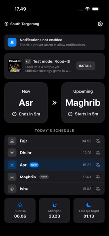Salat Time: Offline Schedule Screenshot 1 of 4