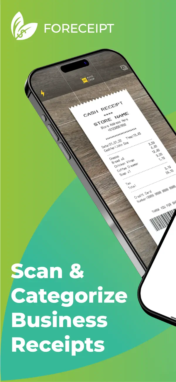 Screenshot #1 pour Foreceipt Receipt Tracker App