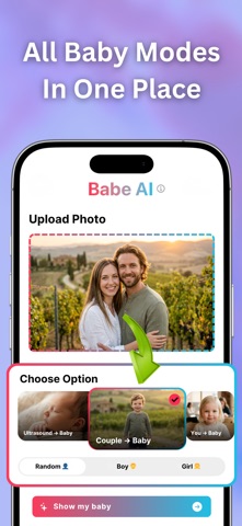 AI Baby Generator & Future Kid iPhone screenshot