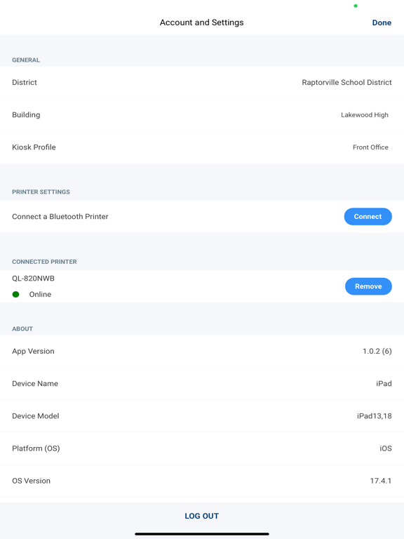 Raptor Visitor iPad screenshot 7 - Business app