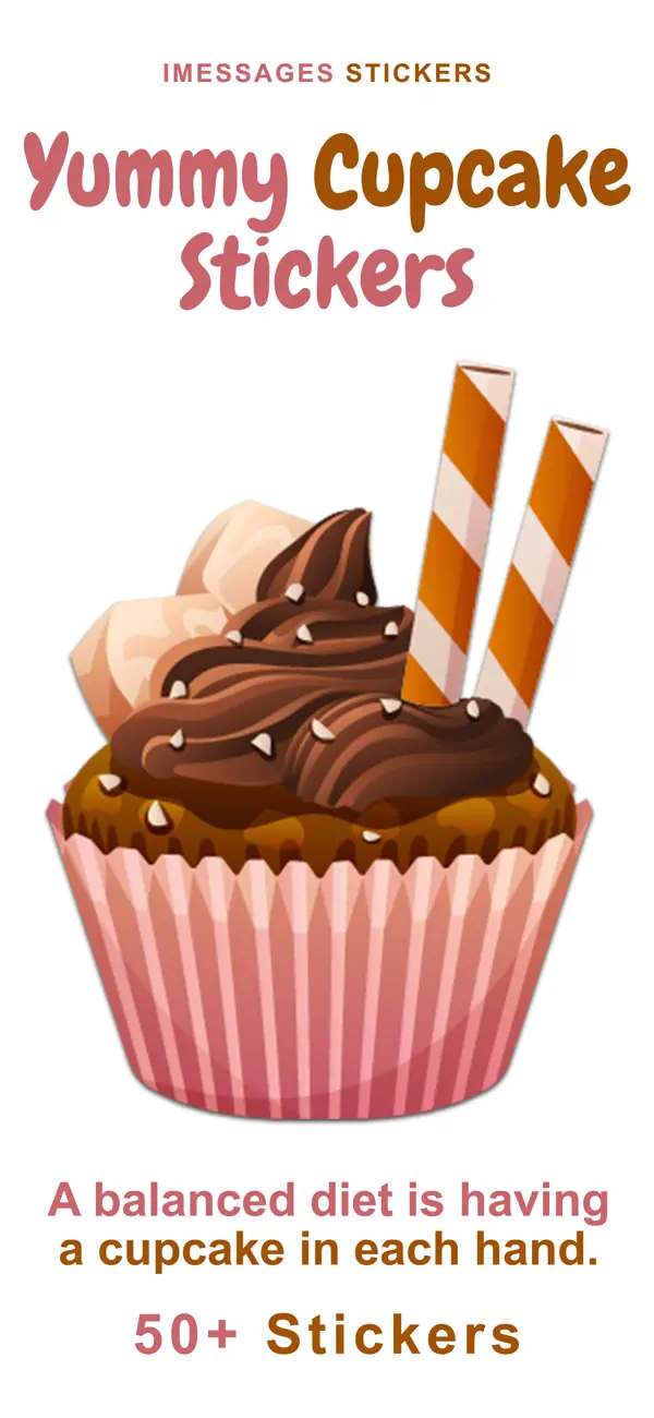 Screenshot #1 pour Yummy Cupcake Stickers