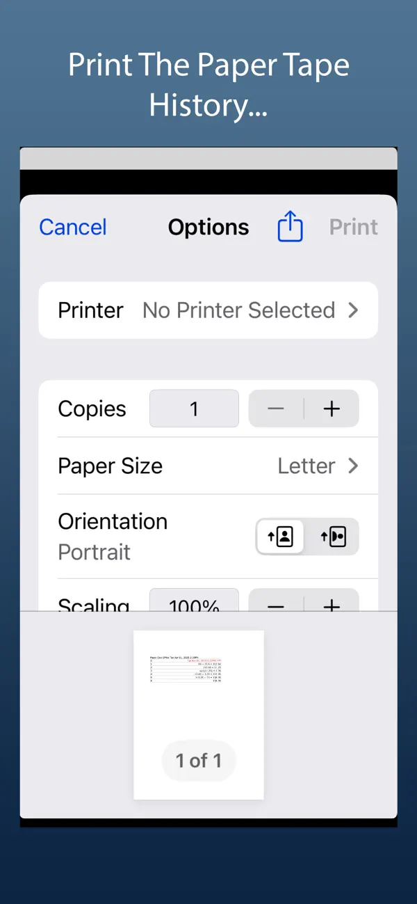 Screenshot #2 pour Paper Calc Office