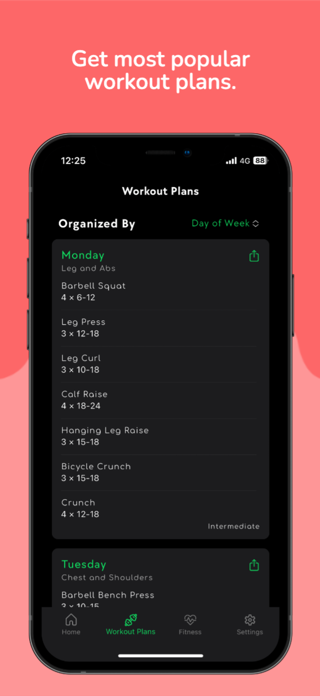 Fitmime: Workout Tracker Screenshot 9 of 10