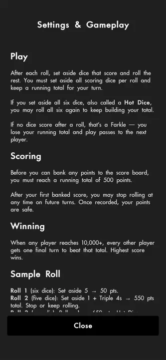 Farkle Score Tracker screenshot 7