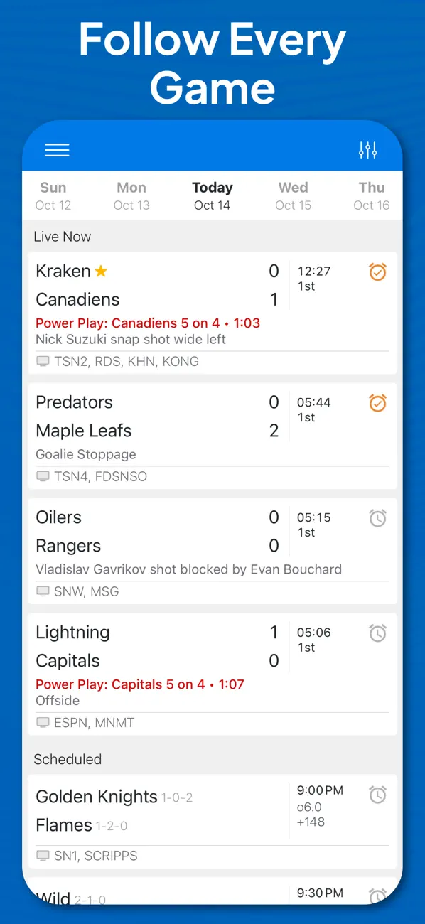 Screenshot #2 pour Superfan Sports : Hockey LNH