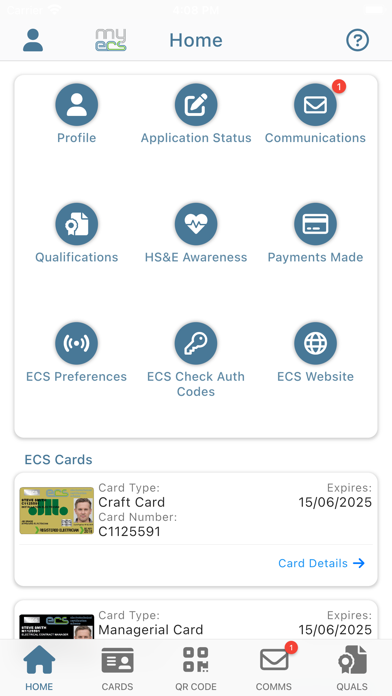 MyECS Screenshot 1 of 7