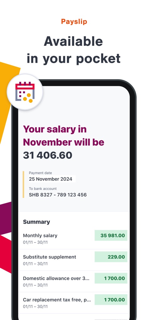 Daily by SD Worx - The app provides immediate access to detailed payslips, displaying monthly salary breakdowns and various allowances directly on the user's mobile device.