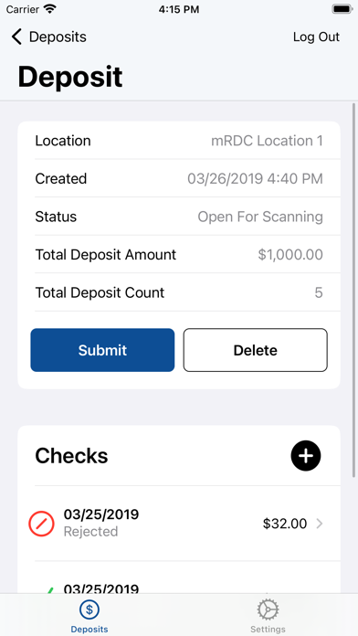 First Mid Business Deposit Screenshot