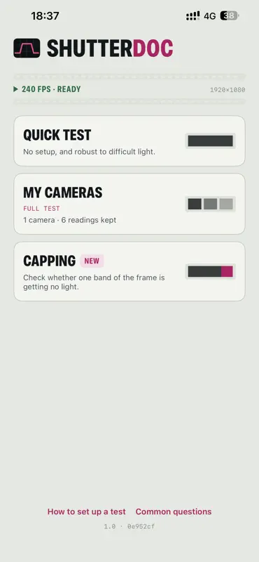 ShutterDoc: Shutter Speed Test screenshot 1 of 10