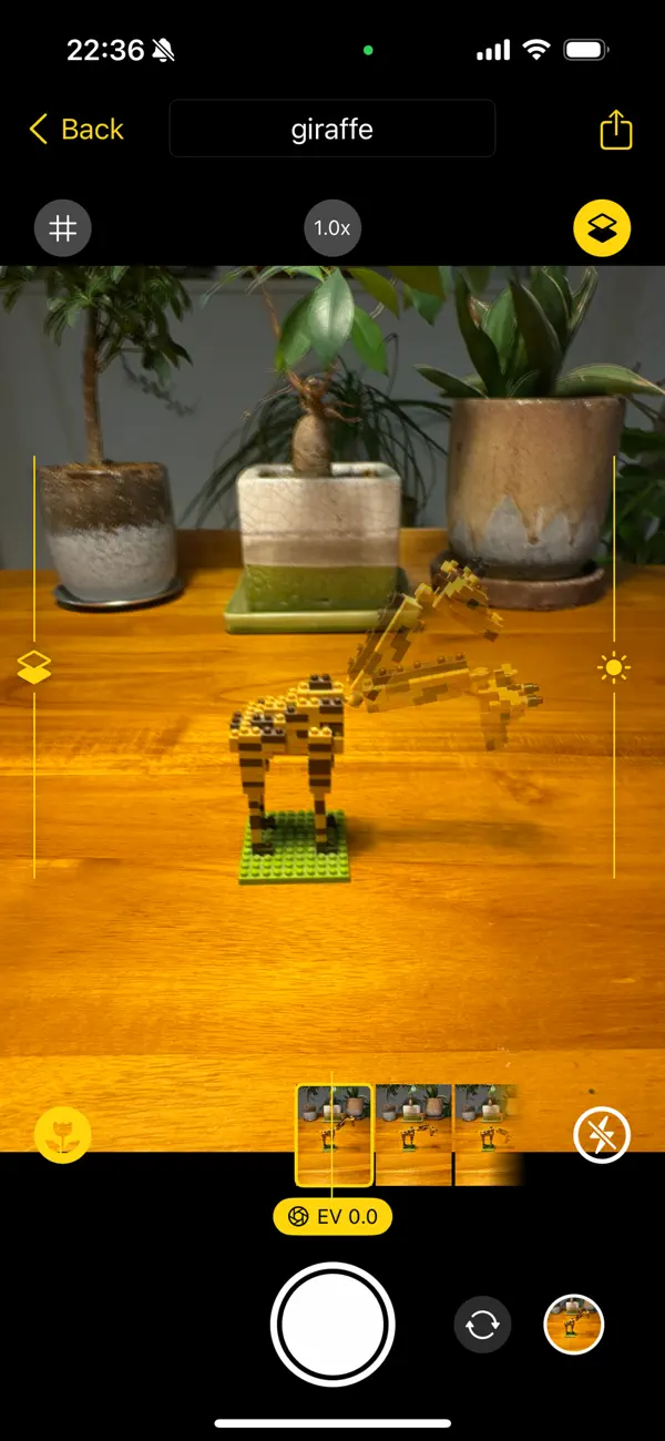 Screenshot #1 pour Onion Cam2 - StopMotion camera