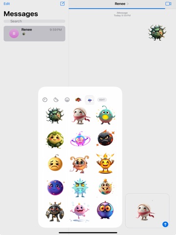 Mystic Orb Stickers iPad screenshot
