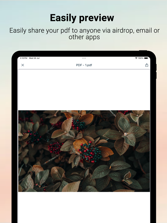 Photos to PDF: PDF Create iPad screenshot 3 - Productivity app