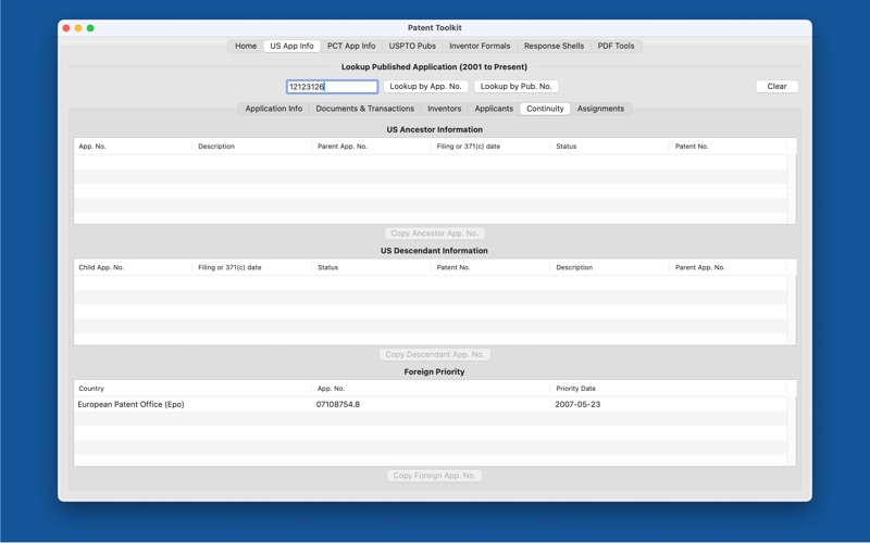 App screenshot