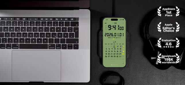 LCD Clock - Clock & Calendar Screenshot