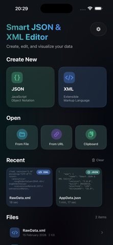 Smart JSON & XML Editor Screenshot 1 of 5