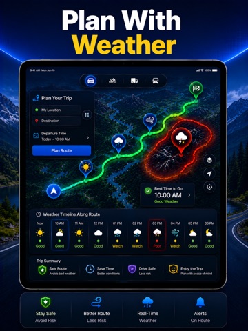 Drive Weather Sat Nav Maps iPad screenshot 5