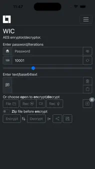 WIC Encrypt/Decrypt iphone bilder 2
