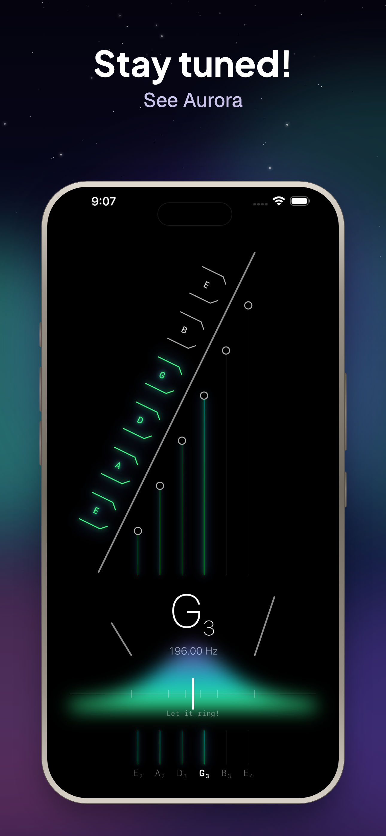 Aurora Guitar Tuner: EADGBE screenshot 4