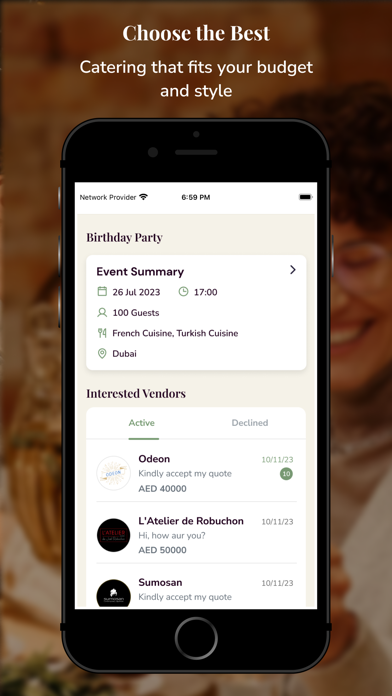 YouCater - UAE Event Catering Screenshot