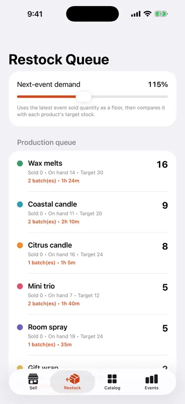 MarketRestock screenshot 2 of 3
