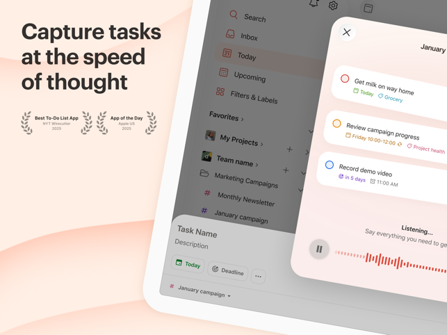 Todoist: To Do List & Calendar Screenshot