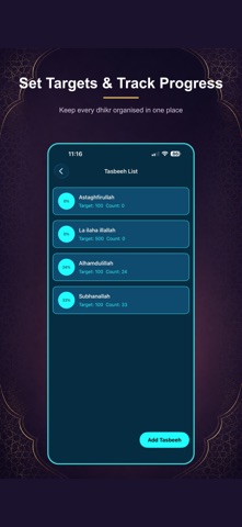 Tasbeeh Tracker: Dhikr Counter screenshot