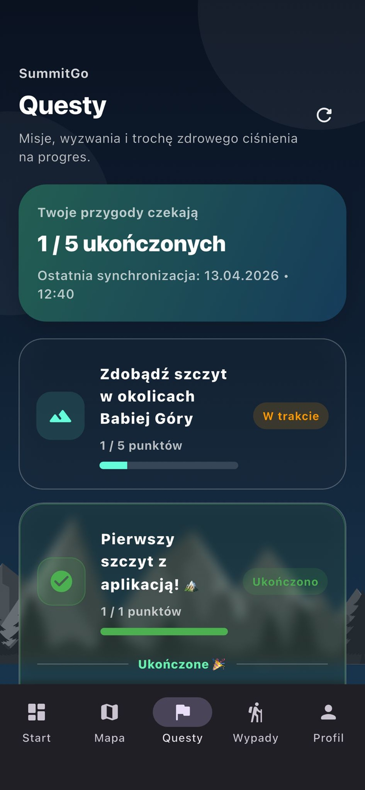 SummitGo: Szczyty i questy screenshot 2