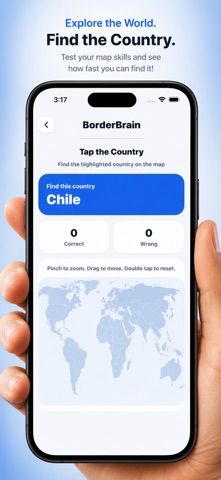 BorderBrain: Global Trivia iPhone screenshot