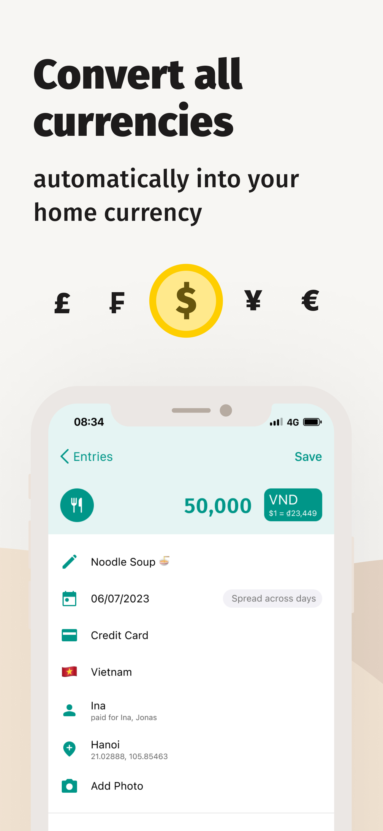 TravelSpend: Travel Budget App screenshot 5