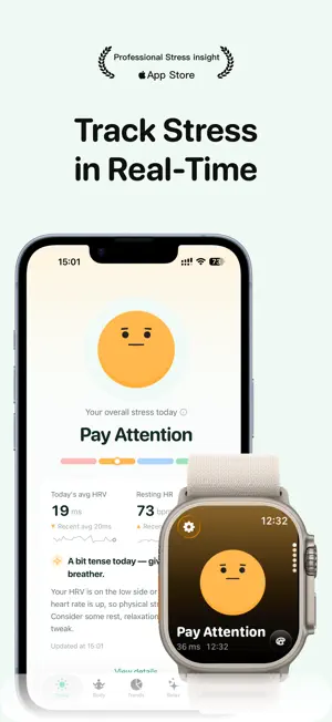 InWave: Stress & HRV screenshot 1
