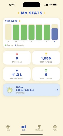 Plump: Cute Water Tracker Screenshot 3 of 5