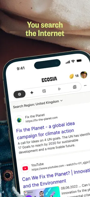 Ecosia: Search to plant trees screenshot 1