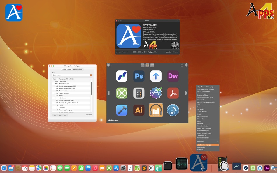 #1. FavoriteApps (macOS) De: @pps4Me