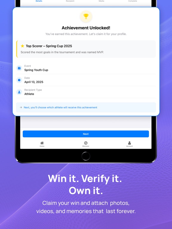 Tropheo iPad screenshot 5 - Sports app