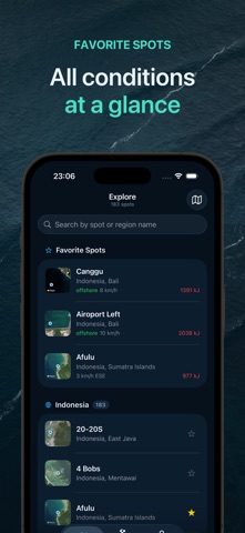 Surfbreak: Forecast & Tracker iPhone screenshot