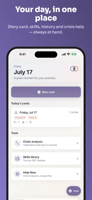 Skillwise: DBT Diary Card screenshot 2